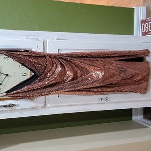 Med Copper Sequin Dress